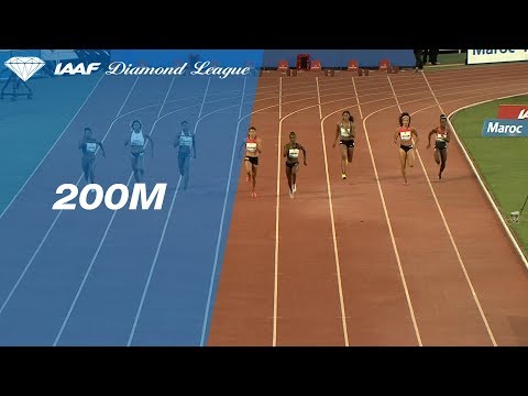 Shaunae Miller-Uibo 22.29 Wins Women&#039;s 200m - IAAF Diamond League Rabat 2018