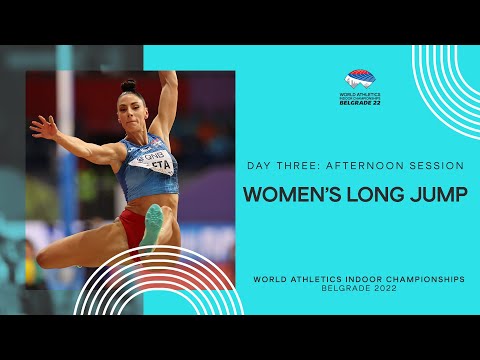 Ivana Vuleta jumps 7.06m for long jump title | World Indoor Championships Belgrade 22