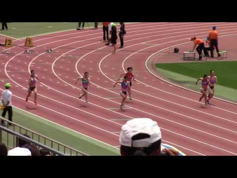 2016学生個人選手権女子100m予選2