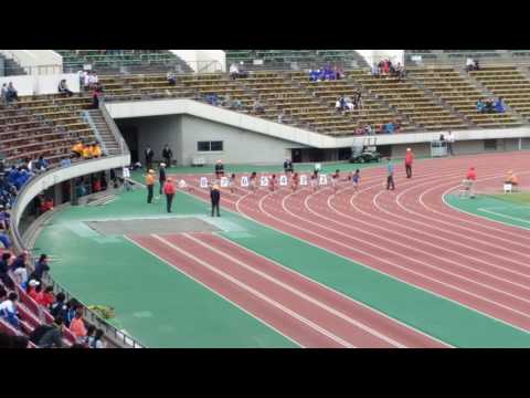 2017年度 兵庫県郡市区対抗 男子高校生以上100m決勝（+0.9）