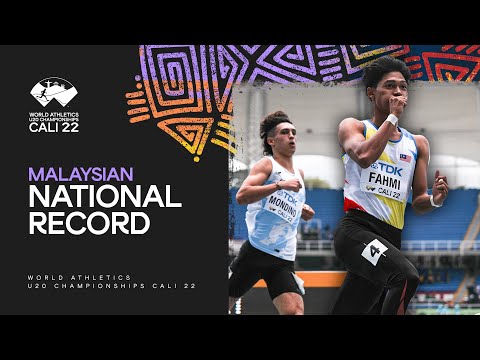 Muhd Azeem Fahmi destroys the Malaysian 100m record | World Athletics Championships Cali 2022