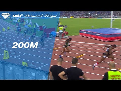 Marie-Josée Ta Lou Wins Women&#039;s 200m - IAAF Diamond League Rome 2018
