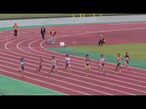 2018 東北高校新人陸上 女子 100m 決勝
