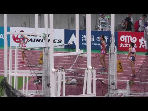 女子300m予選3組　U18日本選手権 R01