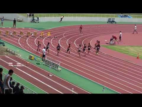 2018 茨城県高校個人選手権 男子100m予選6組