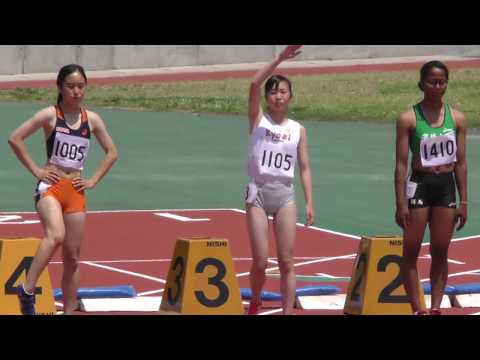 20170520群馬県高校総体陸上女子100ｍH準決勝1組