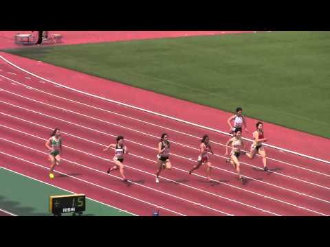 2015東海学生陸上 女子100m 予選4