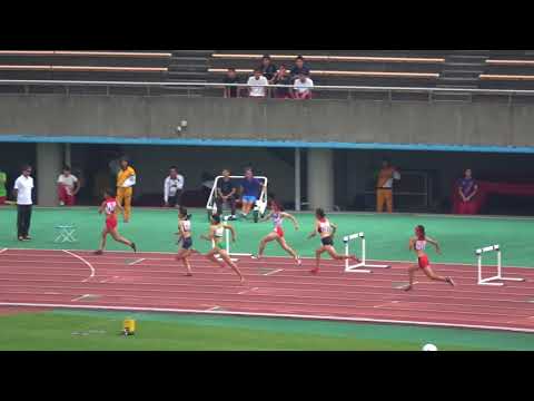 女400mH 決勝　2017福岡県高校新人陸上