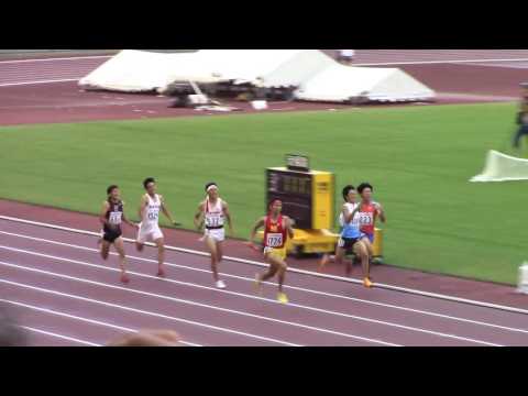 2016 岡山インターハイ陸上 男子4×400mR予選8