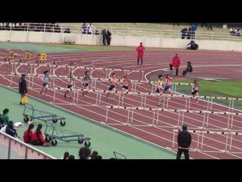 2017 茨城県高校総体陸上 女子100mH準決勝2組