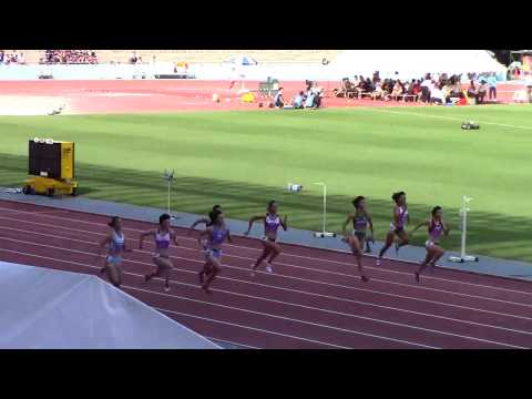 2018日本インカレ陸上 女子100m準決勝1～3