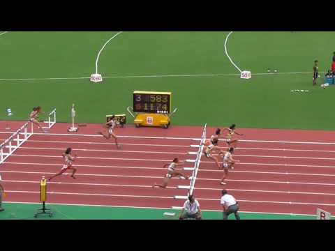 第59回東海陸上競技選手権大会　女子100mH　予選第2組　2016/8/28