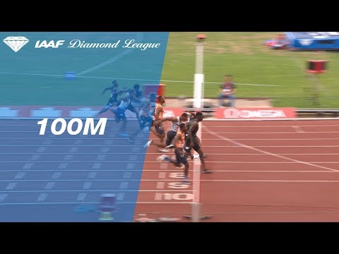 Christian Coleman 9.94 Wins Men&#039;s 100m - IAAF Diamond League Birmingham 2018