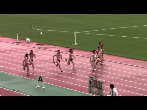 2015 東海学生陸上 女子100m 準決勝2