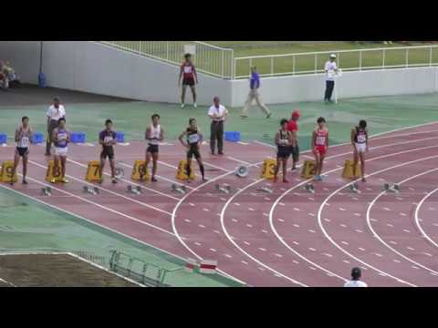 H30　関東選手権　男子十種競技100m　1組