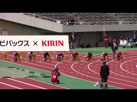 中国五県高校　男子100m