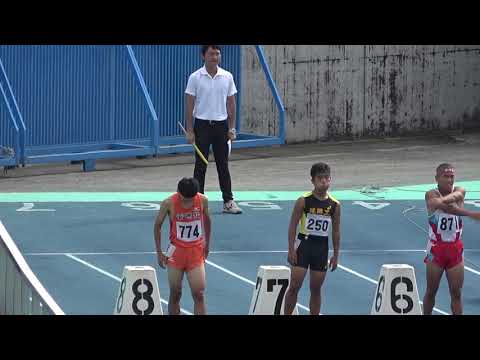 20180915150456県高校新人大会男100ｍ決勝 池下 航和