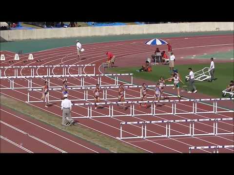 20170902 高校陸上新人戦広島地区大会 女子100mH決勝