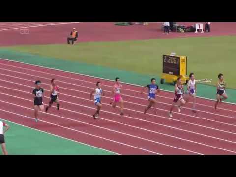 2018 東北高校新人陸上 男子 100m 予選2組