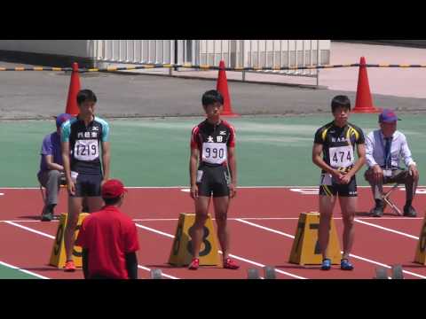 20170519群馬県高校総体陸上男子100m予選2組