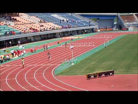 400mハードル女子　予選3組目　～愛媛県高校総体2017・陸上競技～