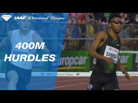 Abderrahman Samba 47.42 Wins Men&#039;s 400m Hurdles - IAAF Diamond League Lausanne 2018