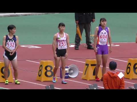 H30　ジュニアオリンピック　B女子100m　準決勝1組