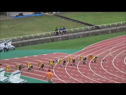 女子C（中学1年）100m　予選5組　～ジュニアオリンピック陸上　高知県選考会～