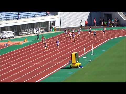 愛媛県高校陸上新人大会2017中予地区予選、女子4×100mリレー予選2組3着＋2
