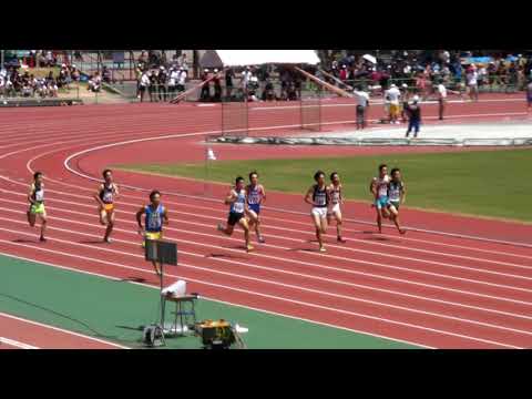 20180812 第73回大阪高等学校総合体育大会 男子 2年 200m 予選 5組
