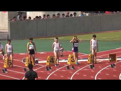国体群馬県予選　少年A女子100m決勝