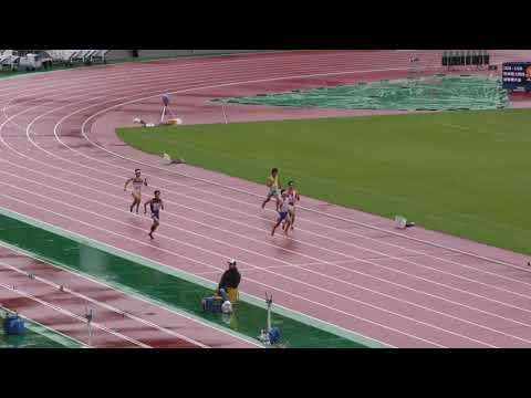 男子300m予選2組　U18日本選手権 R01