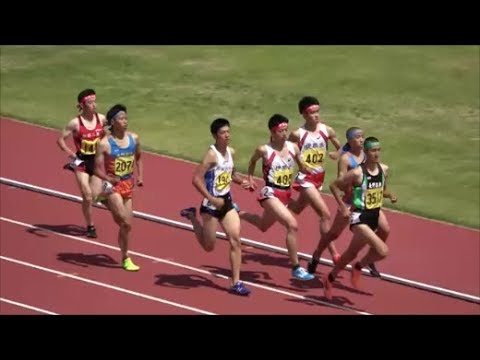 長野県高校総体陸上2018 男子800m決勝