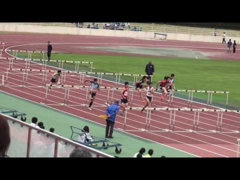 2017 茨城県高校総体陸上 男子110mH準決勝2組