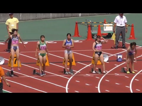 女子100m 予選3組 関東学生新人 R01