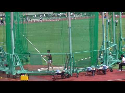 2016西日本インカレ ハンマー投　決勝　田村2