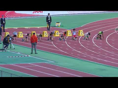 H29　ジュニアオリンピック　C女子100m　準決勝1組
