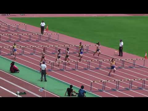 2018 茨城県選手権陸上 女子100mH準決勝1組