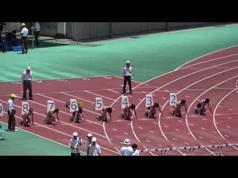 平成29年度 全国高校陸上北九州地区大会 女子100mH決勝