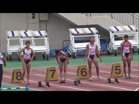 2018関西学生新人陸上競技選手権大会　女子100ｍ準決勝1組