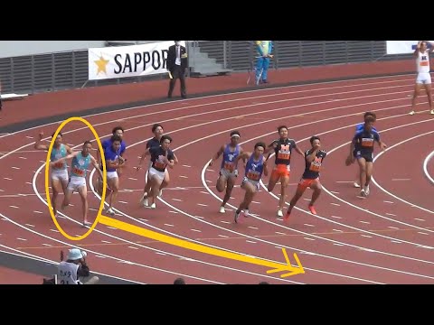 鵜澤飛羽の追い上げ！2部,1部 予選 男子リレー 4x100m 関東インカレ陸上2022