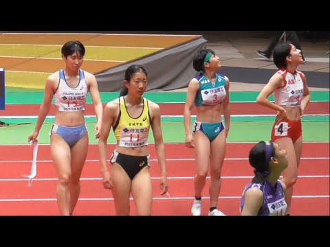 予選-決勝　U20女子60ｍH　2022日本室内陸上