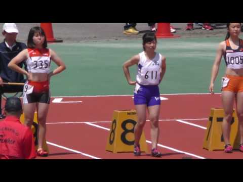 20170519群馬県高校総体陸上女子100m準決勝3組