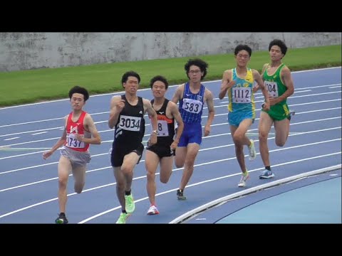 男子800ｍ決勝　滋賀県選手権2022