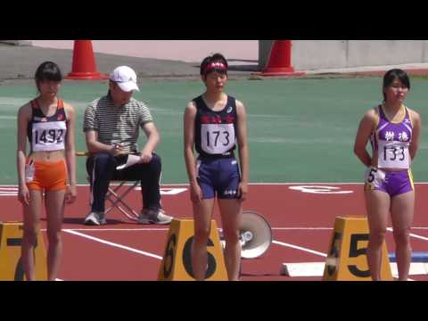 20170519群馬県高校総体陸上女子100m予選6組