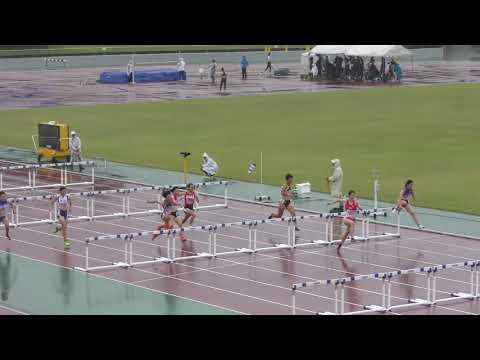 2018 東北高校新人陸上 女子 100mH 予選2組