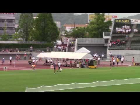 2016 岡山インターハイ陸上 男子4×100mR準決勝3