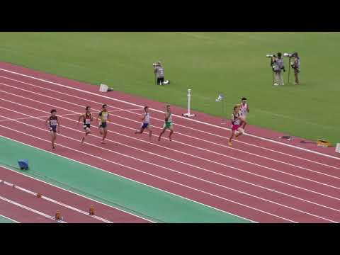 男子200m予選2組　U18日本選手権R01