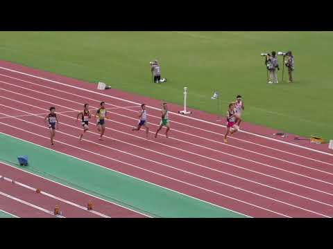 男子200m予選2組　U18日本選手権R01