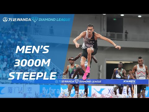 Soufiane El Bakkali claims 4th win of the year in Xiamen steeplechase - Wanda Diamond League 2023